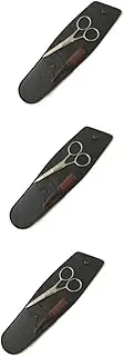 3 Sets Beard Scissors Stainless Steel Mustache Trimming Shears with Comb and Storage Bag for Men Professional Grooming Kit for Home and Barber Use