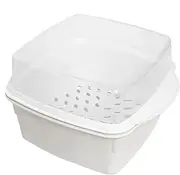 Microwave Steamer - Microwave Veggie Steamer | Steamer Microwave Cookware | Microwave-Safe Pan | Microwave Bowls, Microwave Cookware, Versatile Food Container for Vegetables Fish Prep Meal