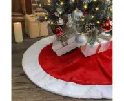 Velvet Christmas Tree Skirt for Christmas Decoration Rug Christmas Tree Foot Christmas Tree Christmas Tree 85cm