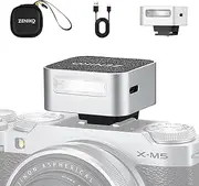 ZΕΝΙΚΟ ZF08 Camera Flash, 6500K±200K Mini Flash for Canon, Sony, Fuji, Nikon, Panasonic, Olympus (ZF08-silver)