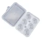 6 Grid Egg Holder Box Tray Storage Box Eggs Refrigerator Container Plastic Case