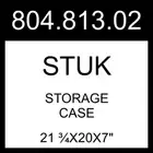 IKEA STUK Storage Case White/gray 21 ¾x20x7" 804.813.02