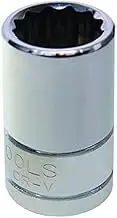 KC-Tools Hex Socket KC-Tools 3/8-Inch Drive Single Hex Socket, 12 mm Diameter