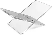 Acrylic Book Stand - Clear Open Book Display Stand – Magazine and Book Holder- for Recipe Cookbooks, Reading, Documents, Textbook
