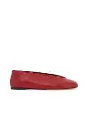 Moschino Nappa Leather Duck Ballerinas