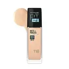 Maybelline Fit Me Matte+ Poreless Liquid Foundation | 118 Light Beige, 30ml