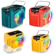 Bluetooth Speaker Cordless Loudspeaker For Makita For Dewalt For Milwaukee 18V