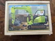 Melissa And Doug Wooden Construction Puzzles Four 12-Piece