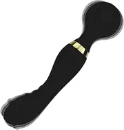 NiuXTool Dual-Head Vibrating Massager - Ergonomic, Skin-Friendly Silicone with Anti-Slip Handle, 20 Vibration Modes, for Full Body Relaxation and Muscle Pain Relief (Black)