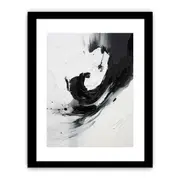 Black And Grey Abstract Framed Art Framed print Art Poster