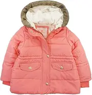 [Carter's] Little Girls' Navy & Gold Dot Outerwear Coat (Rose, 4)