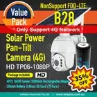 4G Network Wireless HD1080P Pan Tilt 4G Solar Panel Outdoor Security Camera w ba