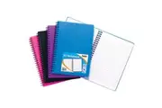 Tiger A5 Wire Bound Notebooks (Pack of 5) (Purple/Blue/Pink/Black) (One Size)