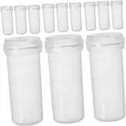 PartyKindom 190pcs Vials for Flower Arrangements: Floral Water Tubes - Small Plastic Containers with Caps for Milkweed Stem Cuttings Arrangements