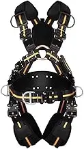 Five-point safety harness with thicken mesh pad,high-altitude work fall arrest protection harness,chest protection,climbing harness belt with quick buckles,anti-wear back palte full body seat belt