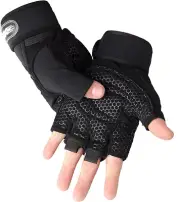 Workout Gym Gloves, Lifting Wrist Wraps, For Working Out, Full Palm Protection