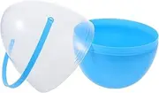Gatuida Easter Eggs Fillable Eggs Clear Eggs Fillable Ornament Egg-Shaped Buckets Eggs Jumbo Holiday Decoration Egg Baskets Eggs 24 Count Large Eggs Large Plastic Eggs Pp Sky-Blue