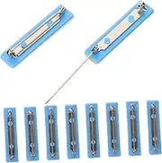 SHINEOFI 10Pcs Self Adhesive Safety Pins for Name Tags Durable Id Badge Corsage Pins for Office Healthcare and Professional Use Required Easy DIY