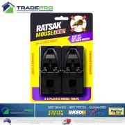 2pc Mouse Trap Ratsak® No Touch Reusable Easy Bait Mice Rat Capture Animal Pest