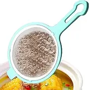 Colander Strainer, Kitchen Colander Strainer - Sieving Strainer Stainless Steel Fine Mesh Pasta Colander - Juice Loose Tea Strainer, Metal Small Sieving Spoon, Space Saving Colander for Cafe, Home Use
