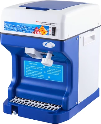 110V Electric Shaved Ice Machine 500W Snow Cone Maker Tabletop W/Adjustable Ice