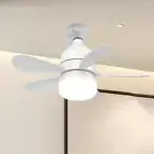 E27 Socket Fan Light Cooling Fan Light Home Decor LED Ceiling Fan with Light