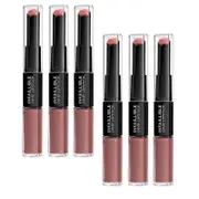 6x L'Oreal Paris Infallible 2 Step Lipstick 5.7ml 312 Incessant