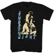 Andre The Giant T-Shirt New 80's DRE in 100% Black Cotton SM - 5XL Wrestling