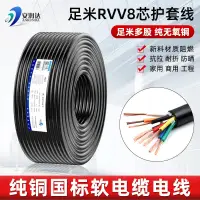 在飛比找樂天市場購物網優惠-國標多股銅RVV電纜線12芯16芯20芯24芯電線護套電源線