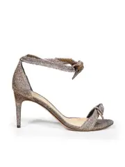 Metallic Ankle Strap Sandals