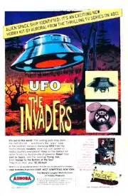 Vintage Aurora The Invaders Model Ad Reproduction Print Advertising 17x12