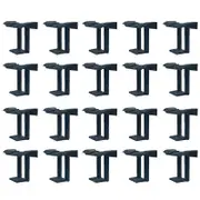 20PCS Photovoltaic Panel Drainage Buckle Surface Plate Solar Panel Water Drain Clip for Solar Panel Black