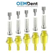 Straight Multi Unit 1.4 Abutment Titanium Sleeve Set Paltop® Compatible