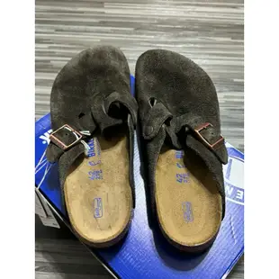 Birkenstock Boston 摩卡棕  勃肯鞋 麂皮 軟底