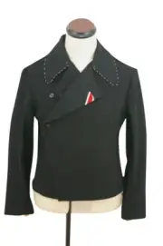 WW2 German Heer Pioneer panzer black wool wrap/jacket