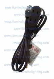 12 ft Extension Cord 16/2 with Thumb Wheel On/Off Switch Brown