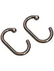 Splash Home Decorative Shower Hooks, Rust-Resistant Metal Oil Rubbed Bronze