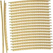 FUNOMOCYA 20pcs Guitar Fret Wires Brass Guitar Fret Wire Set Electric or Acoustic Replacement Accessories for Beginners