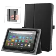 Universal Case for 7-8 Inch Tablet eReader - Folio Protective Cover Book Black