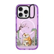 iPhone 16 Pro Impact Ring Stand Case MagSafe Compatible Awakening of Insects by Bu2ma