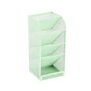 Metal Makeup Brush Holder Organizer Pen Holder Compartments Multi-Purpose Cos...
