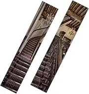 STOBAZA 1 Pair Door Sticker Door Mural Stickers Door Mural Wallpaper Door Decals Decoration for Home 3D Door Decal Home Decor Waterproof Wallpapers Retro Decor Living Room Decal