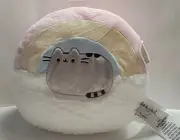 Pusheen Cat Cloud Rainbow 13 Inch Plush Pillow