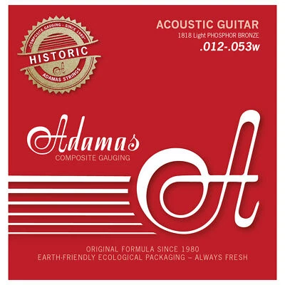 Adamas Acoustic Guitar Strings Light .012-.053