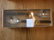 Pottery Barn Jefferson 2 Piece Salad Serving Set-New -Gift Giving or Storage Box