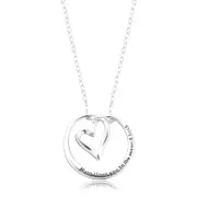 Sterling Silver Mum Heart Pendant