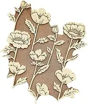 Herbarium Wooden Stamps - Wood Ink Stamp Decorative | Vintage Wooden Mounted Stamp for Seal Scrapbook/Photo Album Card Making