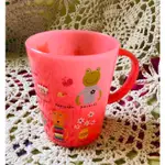 日本製 粉色可愛卡通圖案漱口杯（塑膠杯）