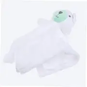 HAPINARY 2pcs Plush Toy Comforter Teething Soother Blanket Stuffed Animal Blanket Animal Comfort Blanket Soothing Towls Comforter Blanket Compagnie Toy Towel White