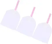 MOTHNUR 3pcs Foaming Net Soap Exfoliating Bar Soap Saver Dispenser Soap Holder Suction Cup Natural Sponge Soap Pouch Foam Net Splash Self Draining Soap Tray Soap Net Sink White or